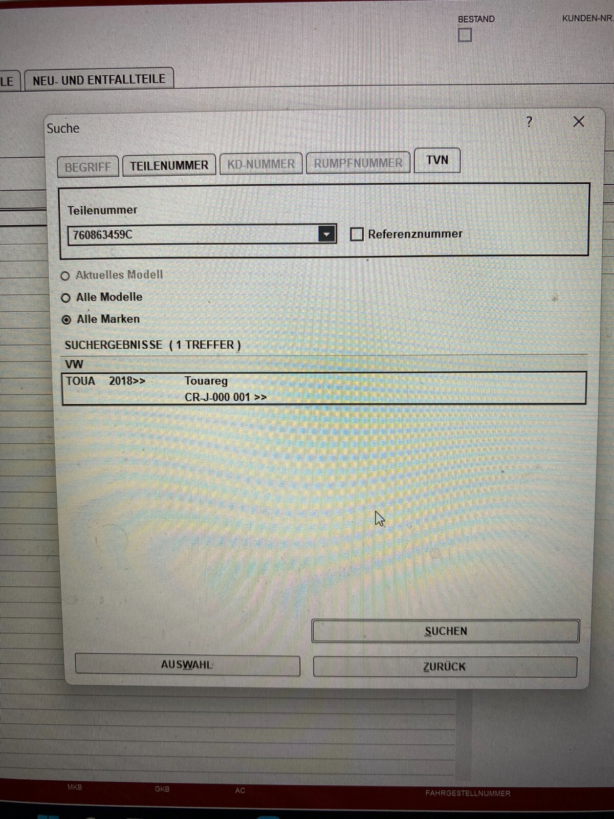 VW TOUAREG III ABDECKUNG FUR SCHLOSSTRAGER 760863459C ORIG. - Obrázek 9