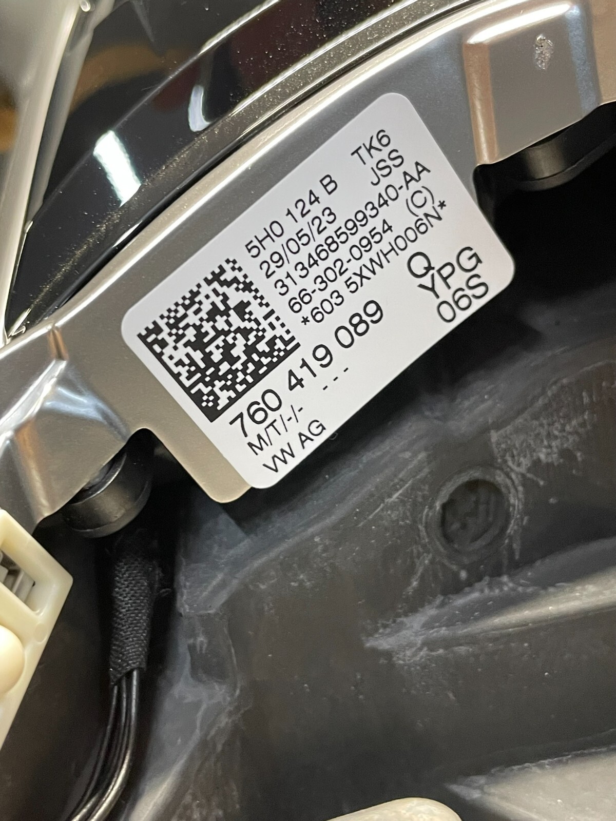 VW TOUAREG MULTIFUNKTIONSLENKRAD LENKRAD LEDERLENKRAD 760419089Q ORIGINAL - Obrázek 3