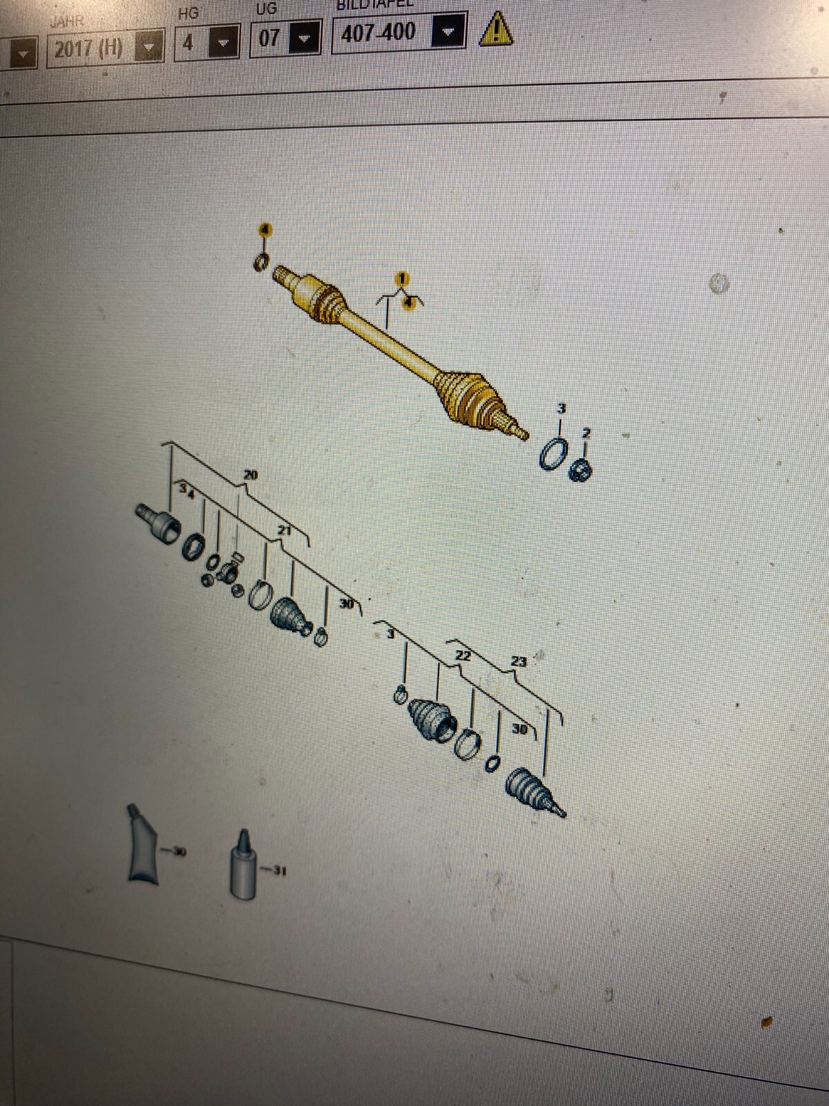 VW UP SEAT MII ANTRIEBSWELLE GELENKWELLE VORNE L 1S0407761F 1S0407761G ORIG.NEU! - Obrázek 11