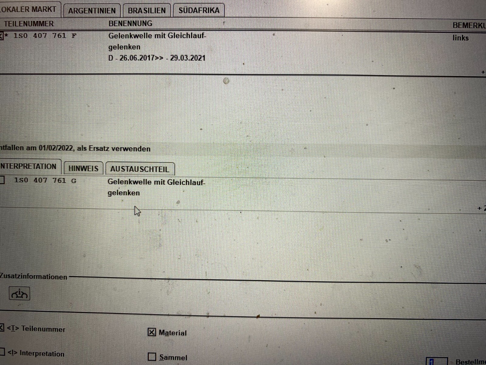 VW UP SEAT MII ANTRIEBSWELLE GELENKWELLE VORNE L 1S0407761F 1S0407761G ORIG.NEU! - Obrázek 12