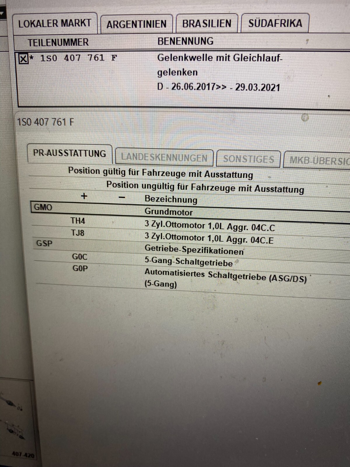 VW UP SEAT MII ANTRIEBSWELLE GELENKWELLE VORNE L 1S0407761F 1S0407761G ORIG.NEU! - Obrázek 13