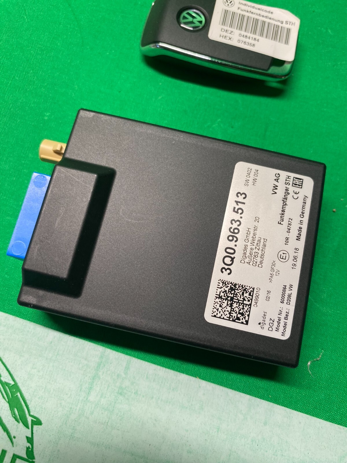 VW WEBASTO TELESTART STEUERGERÄT 3Q0963513 + FERNBEDIENUNG VW ORIGINAL NEU!!! - Obrázek 12