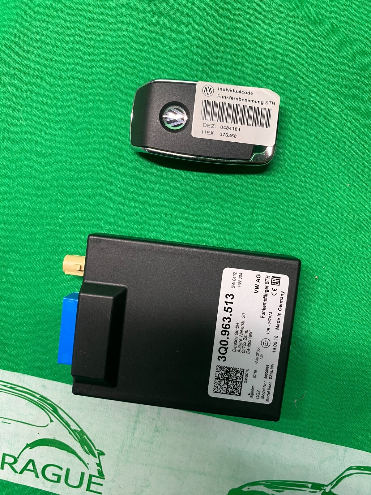 VW WEBASTO TELESTART STEUERGERÄT 3Q0963513 + FERNBEDIENUNG VW ORIGINAL NEU!!! - Obrázek 9