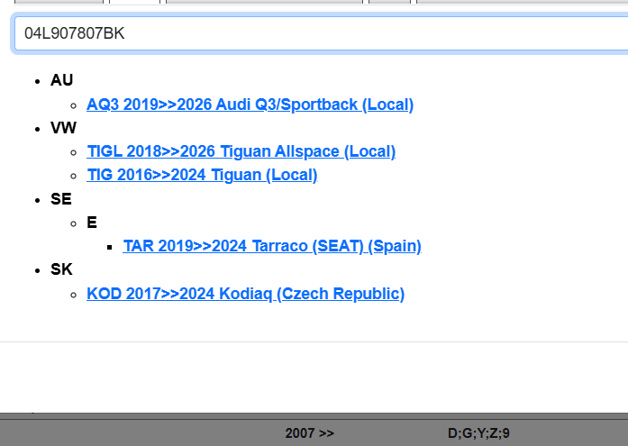 04L907805BK VW AUDI SKODA SEAT NOX SENSOR 04L907805BK NOX SENZOR VW ORIG.NEU !! - Obrázek 8