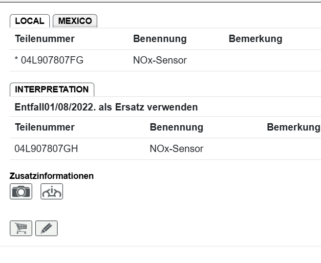 04L907805BK VW AUDI SKODA SEAT NOX SENSOR 04L907805BK NOX SENZOR VW ORIG.NEU !! - Obrázek 10