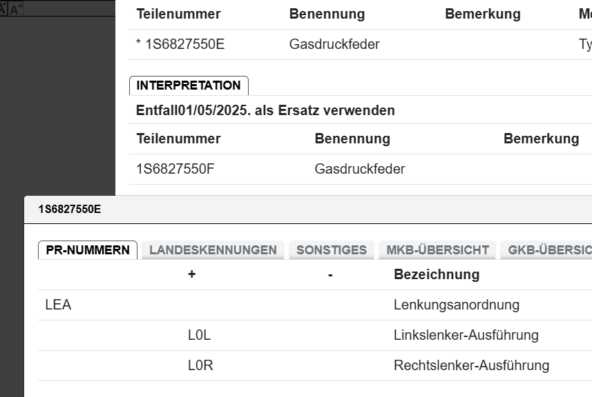 1S6827550E VW UP HECKKLAPPENDÄMPFER GASFEDER HECKKLAPPE 1S6827550E ORIG. VW TEIL - Obrázek 6