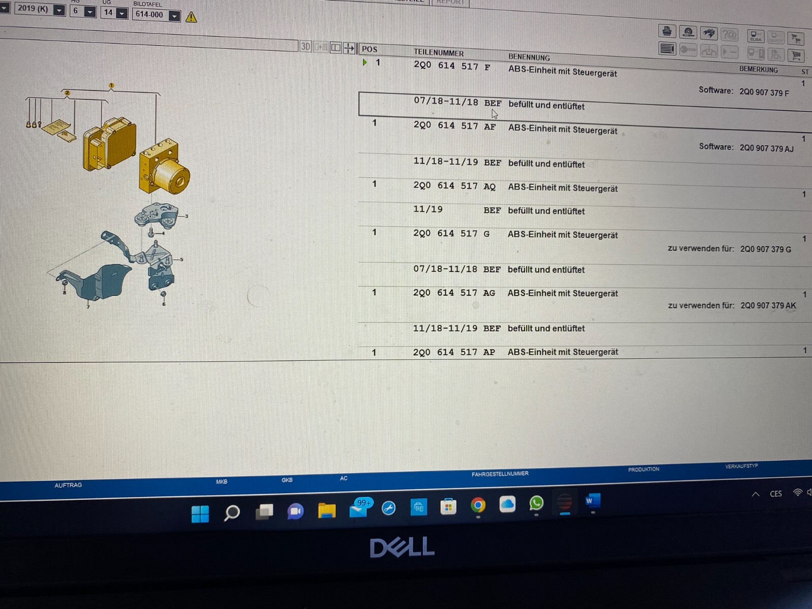 2Q0 614 517 F BEF - VW, AUDI, ŠKODA, SEAT ABS PUMPE 2Q0614517F = 2Q0614517AF NEU - Obrázek 12
