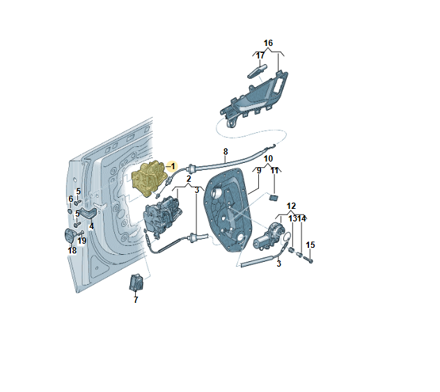 4G0839016E AUDI A6 A7 Q7.... VW TOUAREG TÜRSCHLOSS DOOR LOCK 4G0839016E Fast Neu - Obrázek 5
