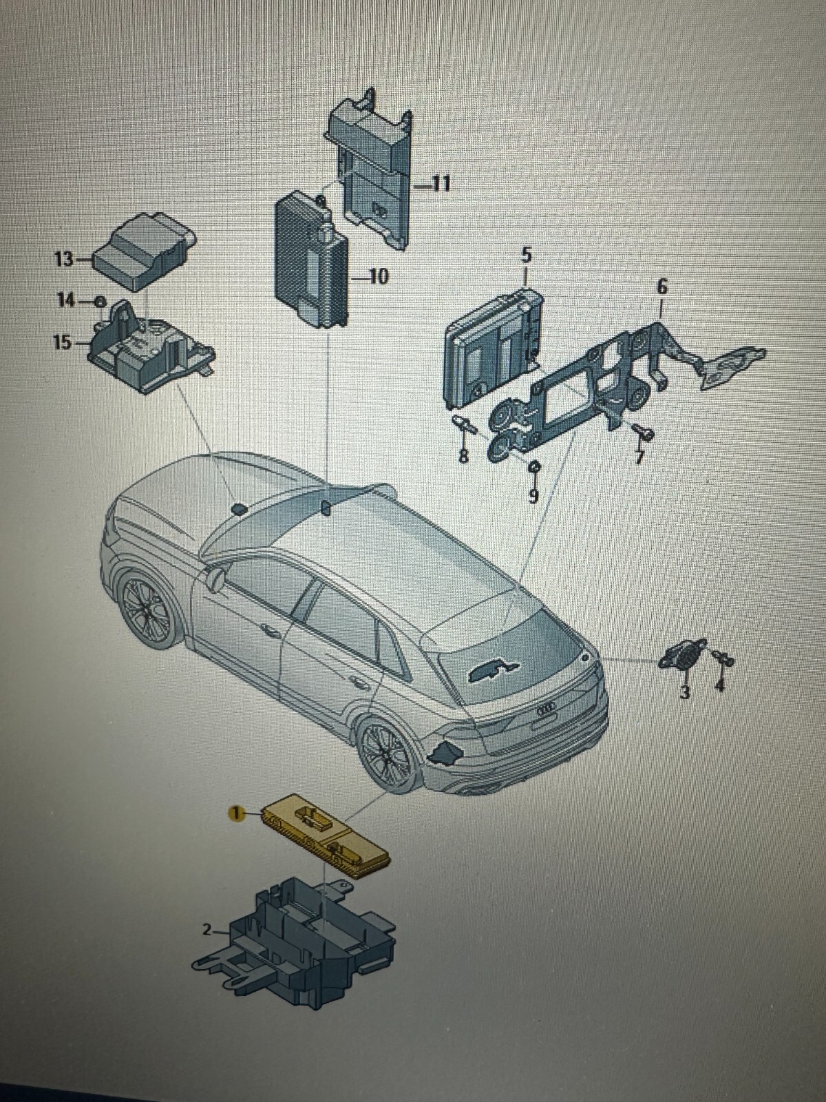4M8959107A AUDI STEUERGERÄT ELEKTRISCHE HECKKLAPPE MODUL 4M8959107A ORIG.NEU ! - Obrázek 12