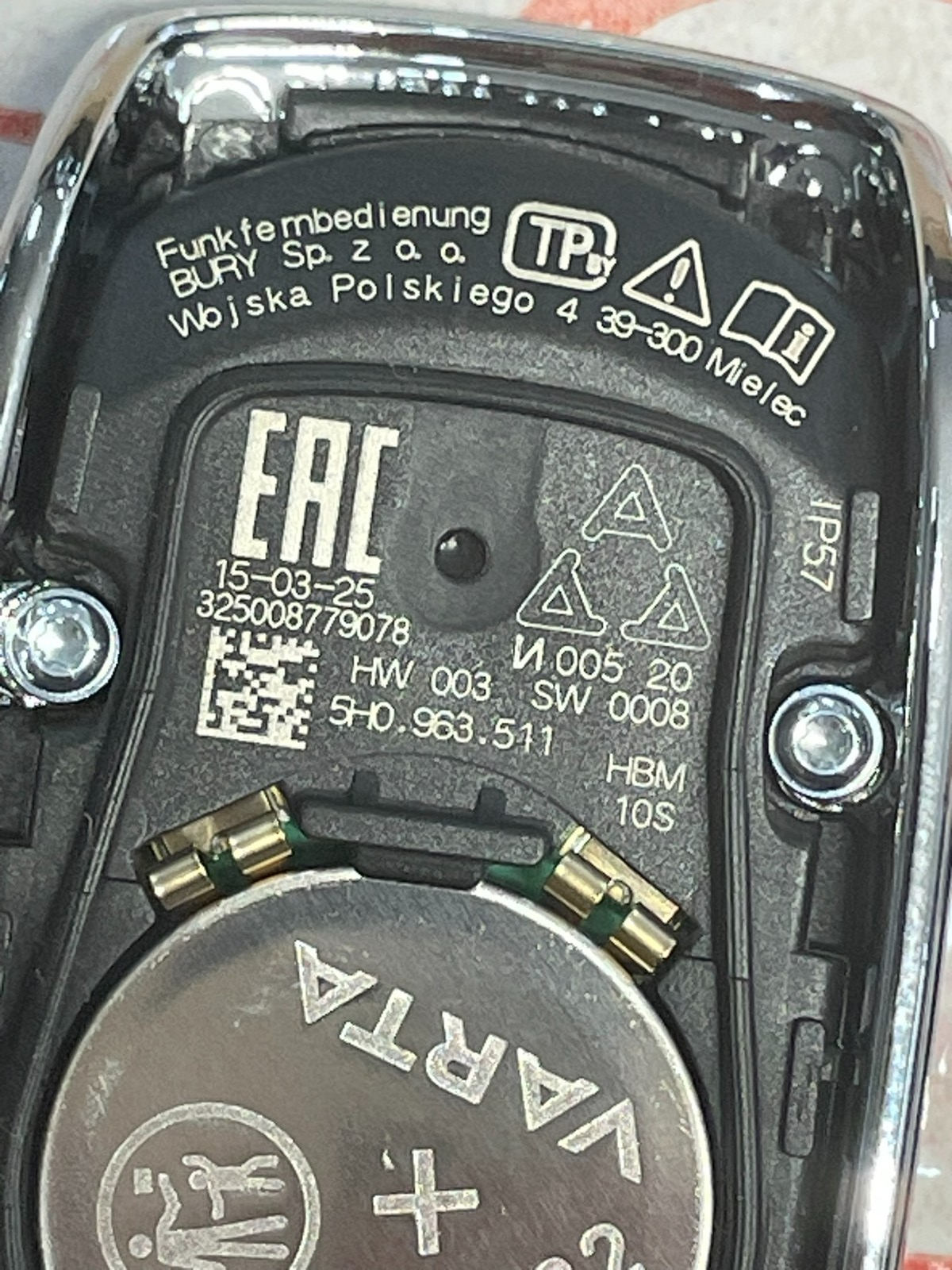 5H0963511 VW STANDHEIZUNG WEBASTO FERNBEDIENUNG 5H0963511 NEU VW ORGINAL TEIL! - Obrázek 15