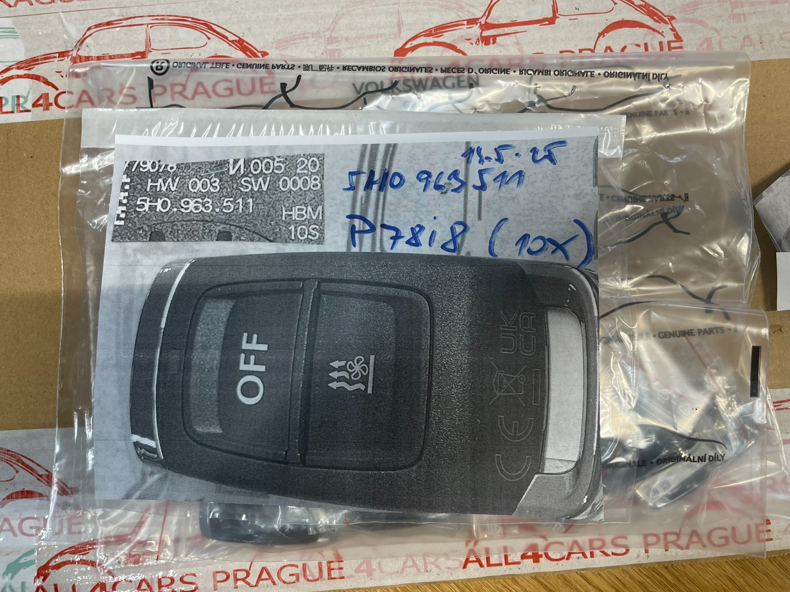 5H0963511 VW STANDHEIZUNG WEBASTO FERNBEDIENUNG 5H0963511 NEU VW ORGINAL TEIL! - Obrázek 18