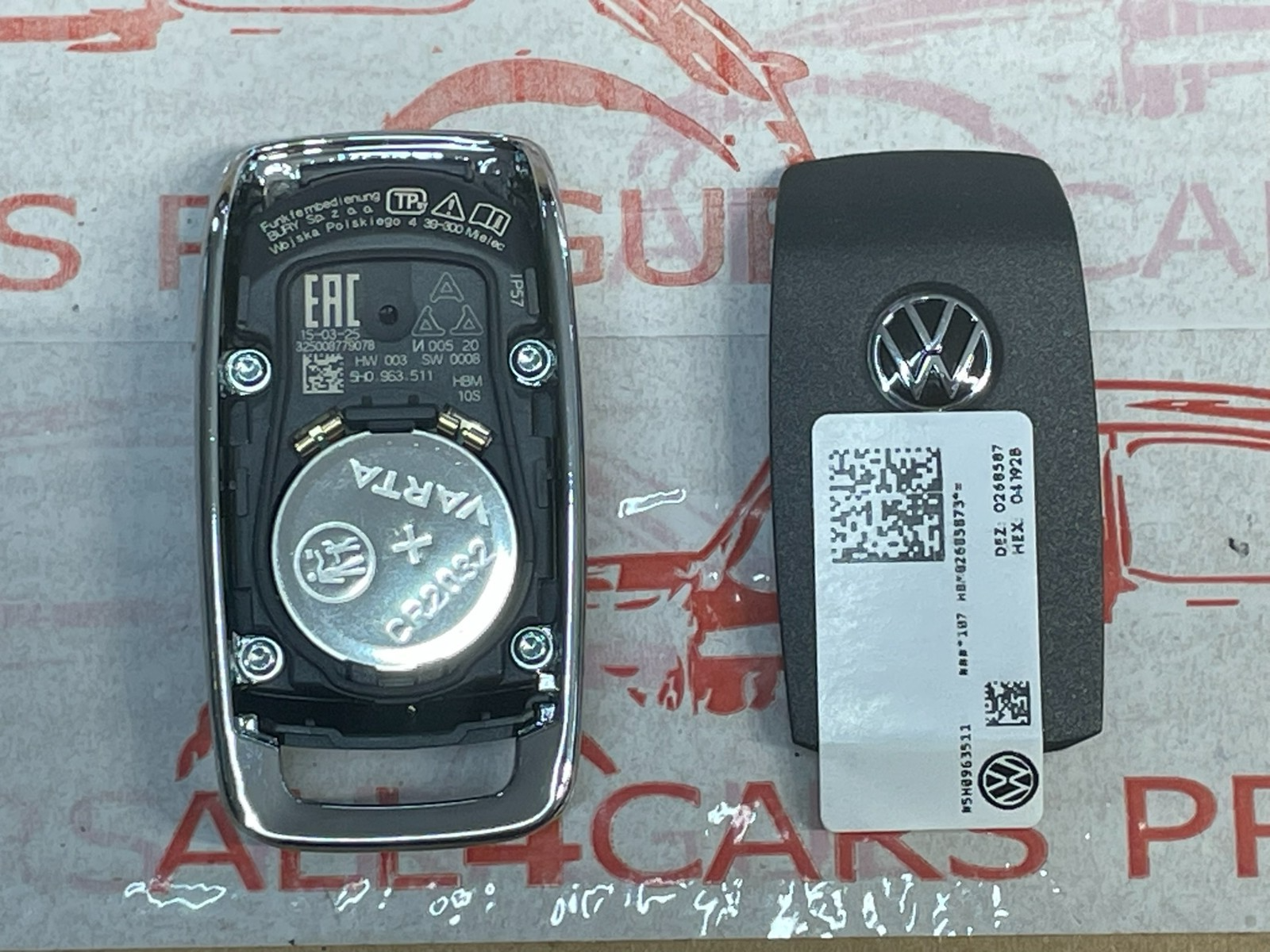 5H0963511 VW STANDHEIZUNG WEBASTO FERNBEDIENUNG 5H0963511 NEU VW ORGINAL TEIL! - Obrázek 4