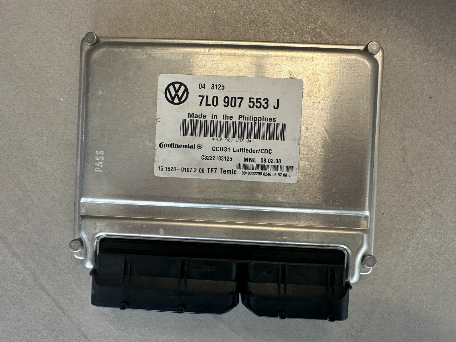 7L0907553J VW TOUAREG STEUERGERÄT FÜR NIVEAUREGELUNG 7L0907553J Fast Neu Test...