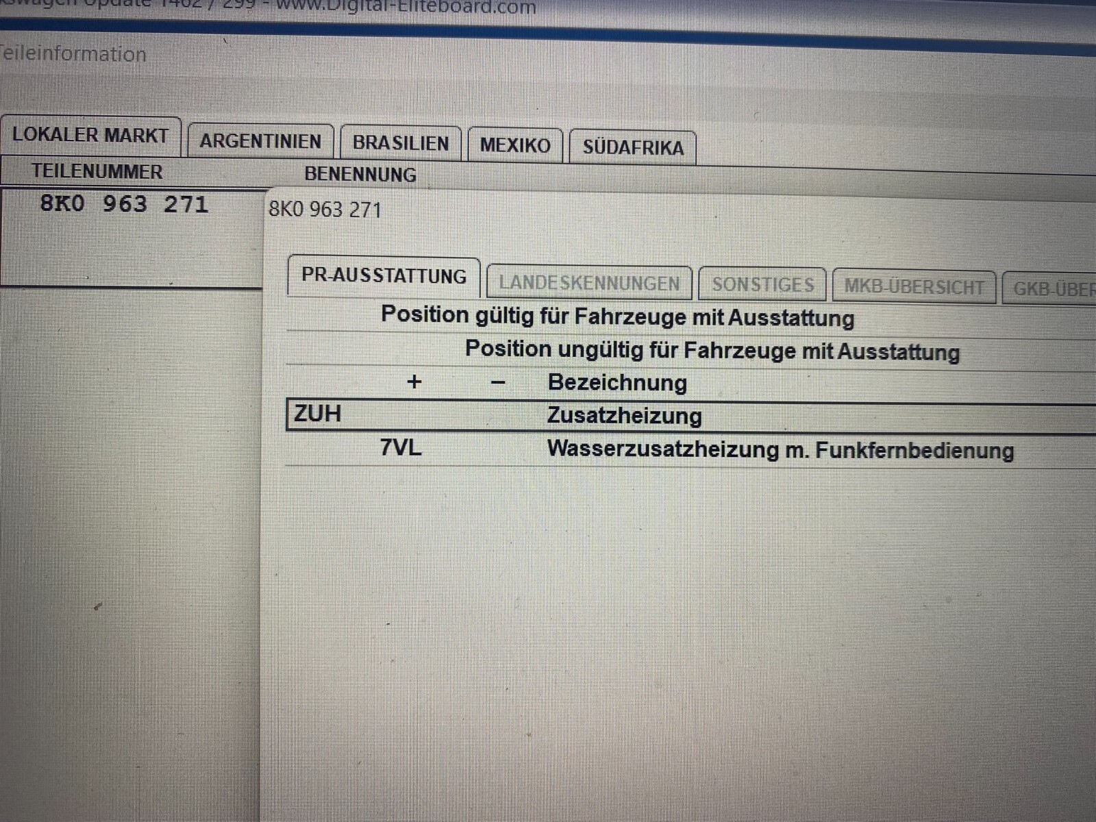 8K0963271 AUDI VW TELESTART STEUERGERÄT STANDHEIZUNG 8K0963271 FAST NEU ORIG.! - Obrázek 4