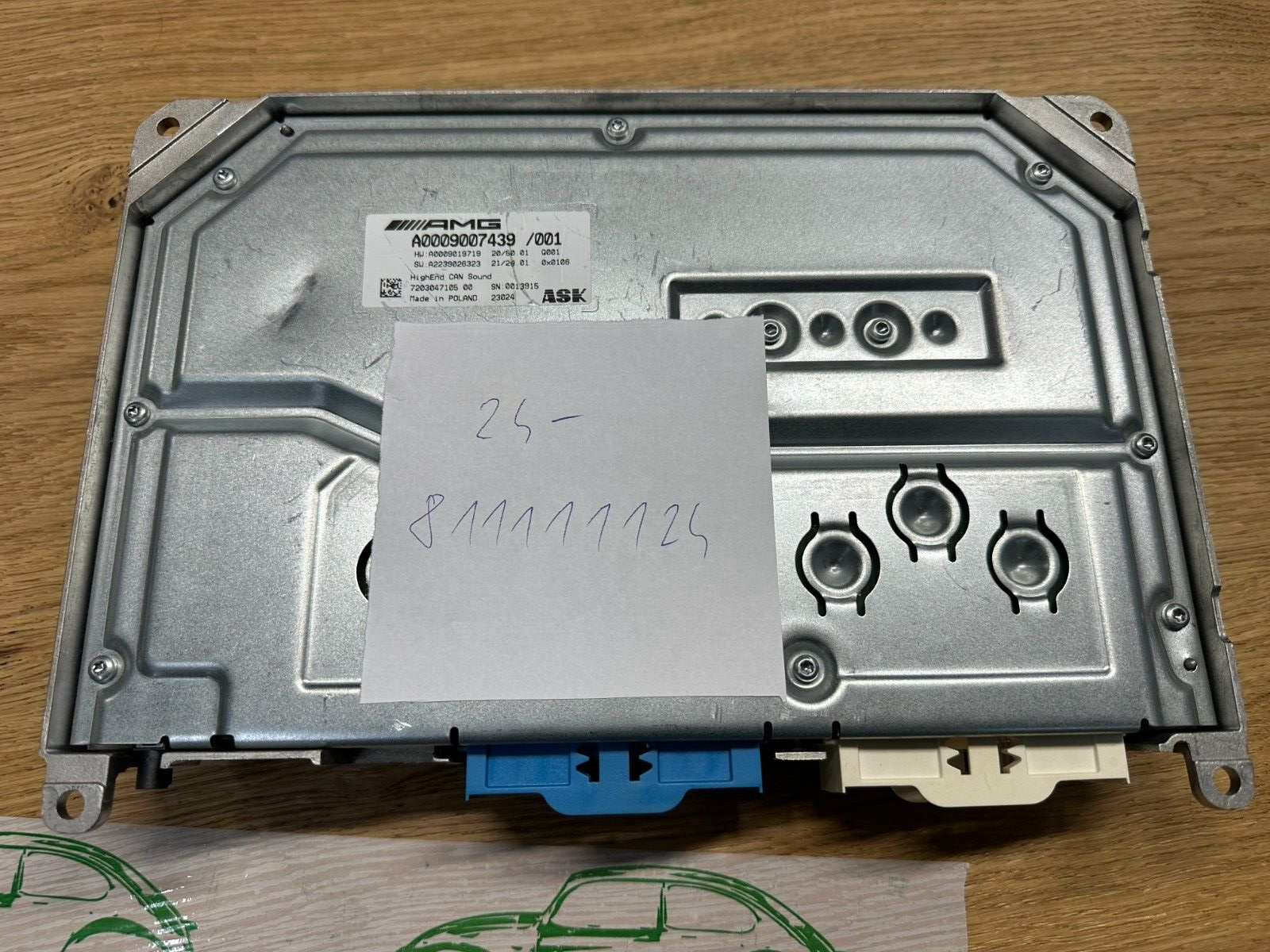 A0009007439 MERCEDES-BENZ W192 W223 W232 VERSTARKER BURMESTER A0009007439 OE NEU - Obrázek 20