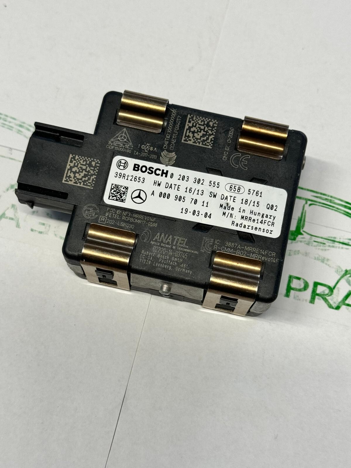 A0009057011 MERCEDES ACC RADARSENSOR DISTRONIC A0009057011 Fast Neu Teil d Test - Obrázek 3