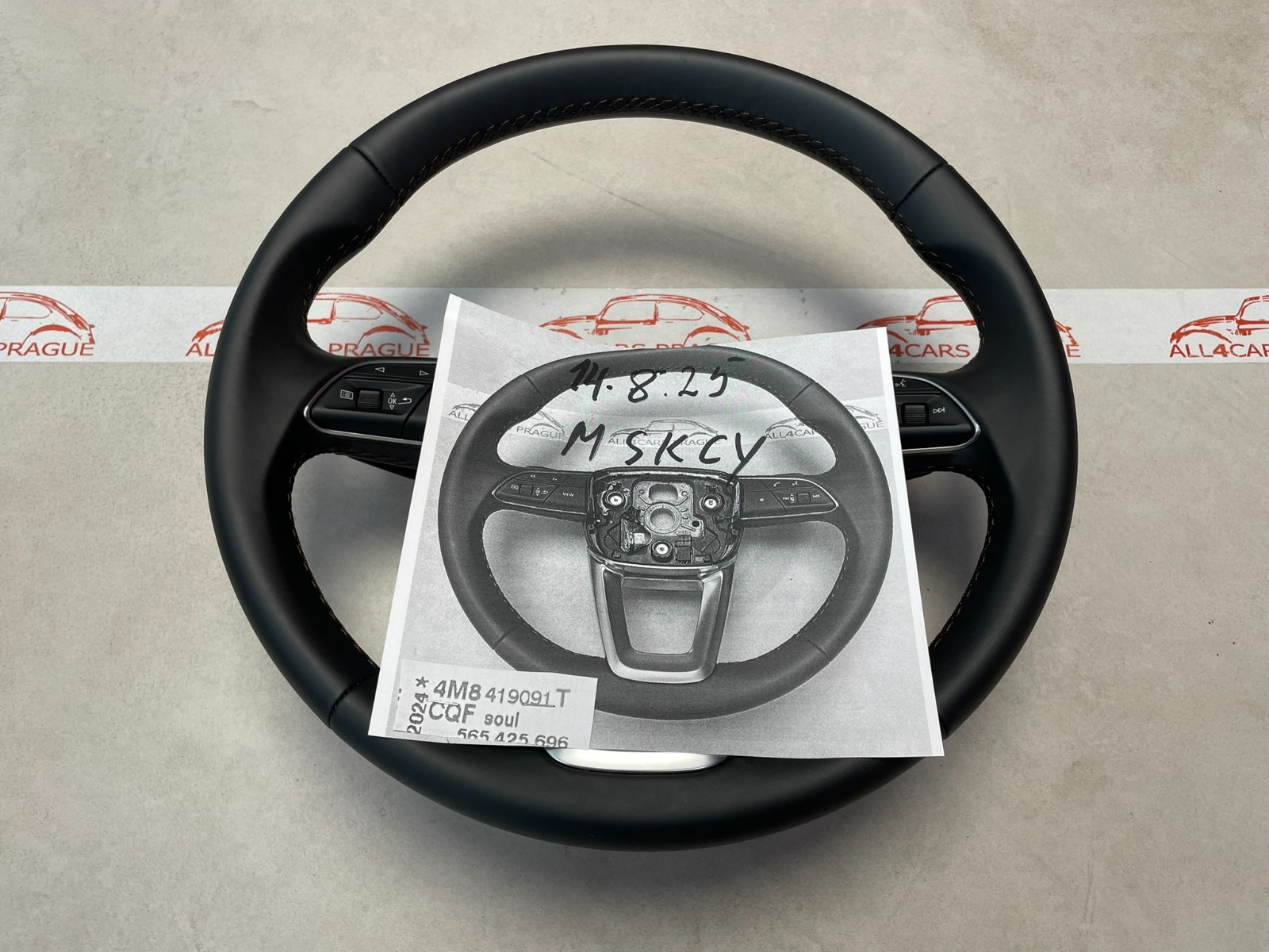 AUDI 4M Q7 Q8 LENKRAD SPORT LEDER BEHEIZT MIT SCHALTWIPPEN 4M8419091T ORIG.NEU - Obrázek 25