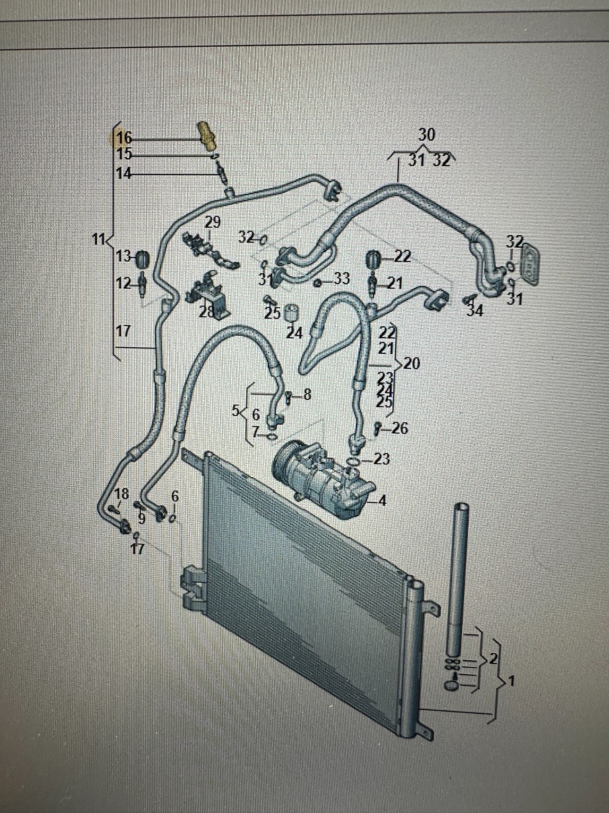 AUDI 5Q0959126B KLIMAANLAGE DRUCKSCHALTER ORIGINAL AUDI TEIL 5Q0 959 126 B NEU - Obrázek 20