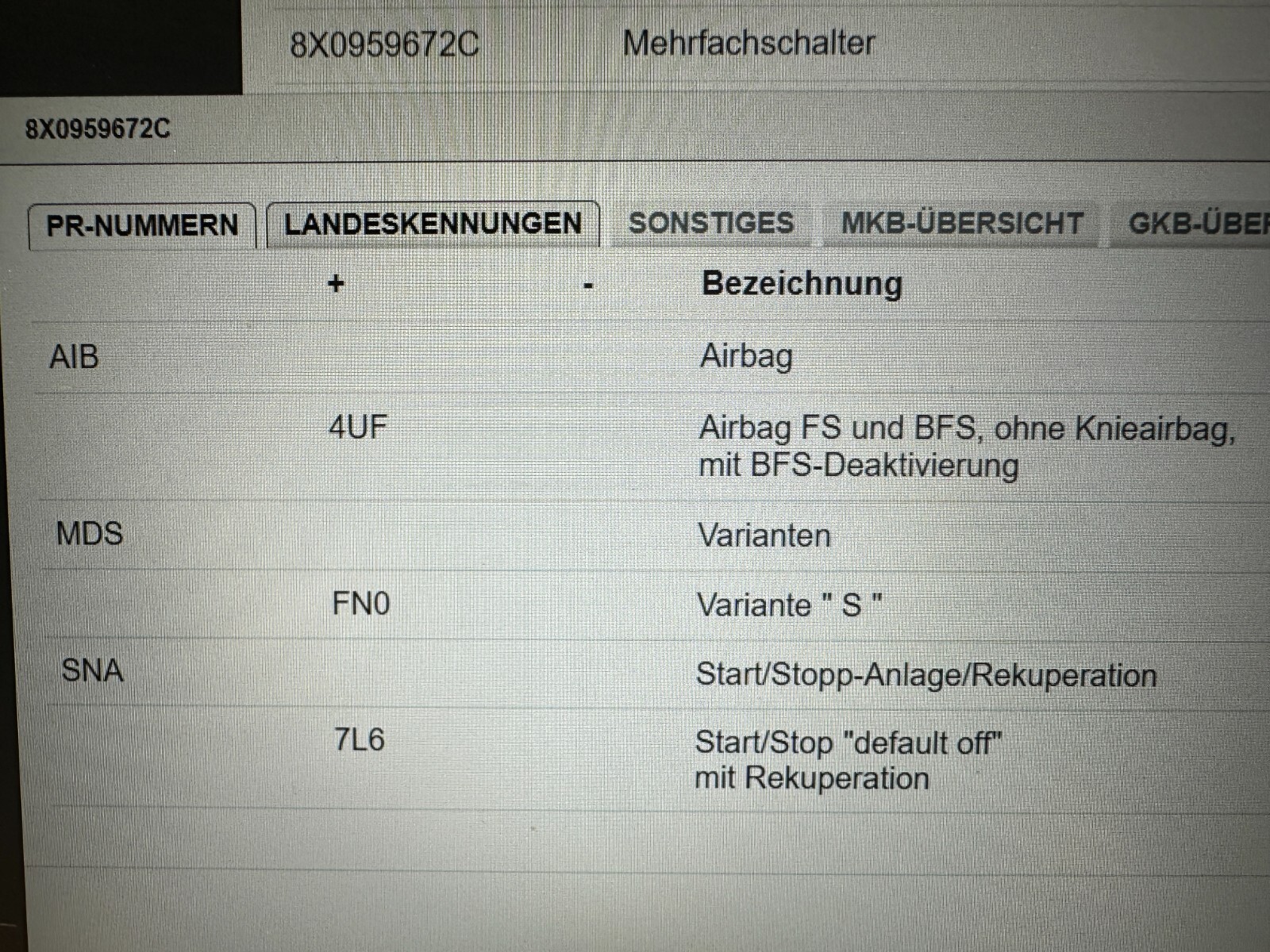 AUDI A1 MEHRFACHSCHALTER WARNBLINKER 8X0959672C Fast Neu Teil d v Test Wagen.... - Obrázek 7