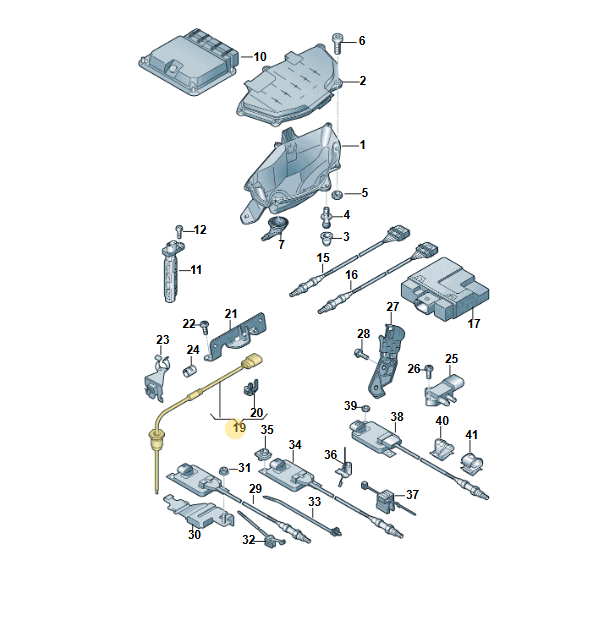 AUDI A4 A5 A6 Q5 2.0 TDI ABGASTEMPERATURGEBER 4G0906088J = 4G0906088AL TEST CAR - Obrázek 5