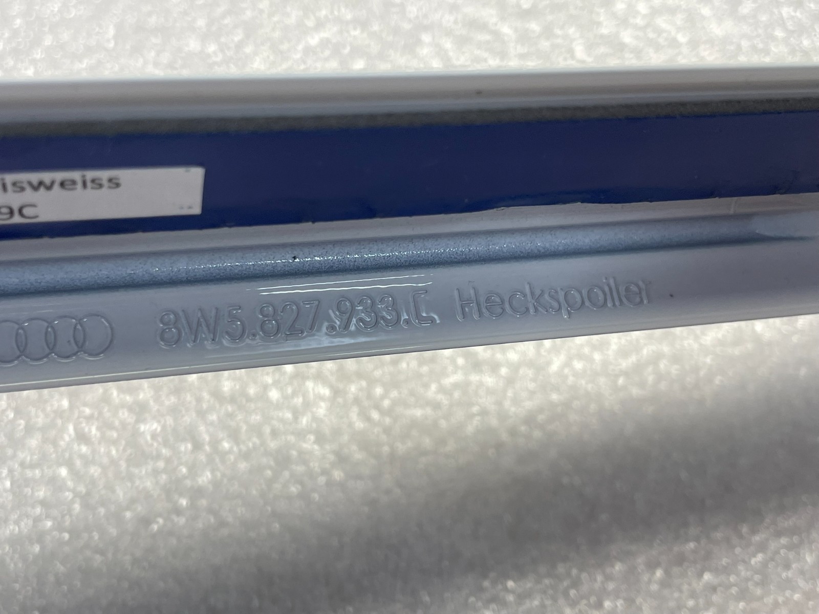 AUDI A4 S4 8W B9 HECKKLAPPE SPOILER 8W5827933C IBIS WEISS ORIG AUDI NEU ! - Obrázek 11