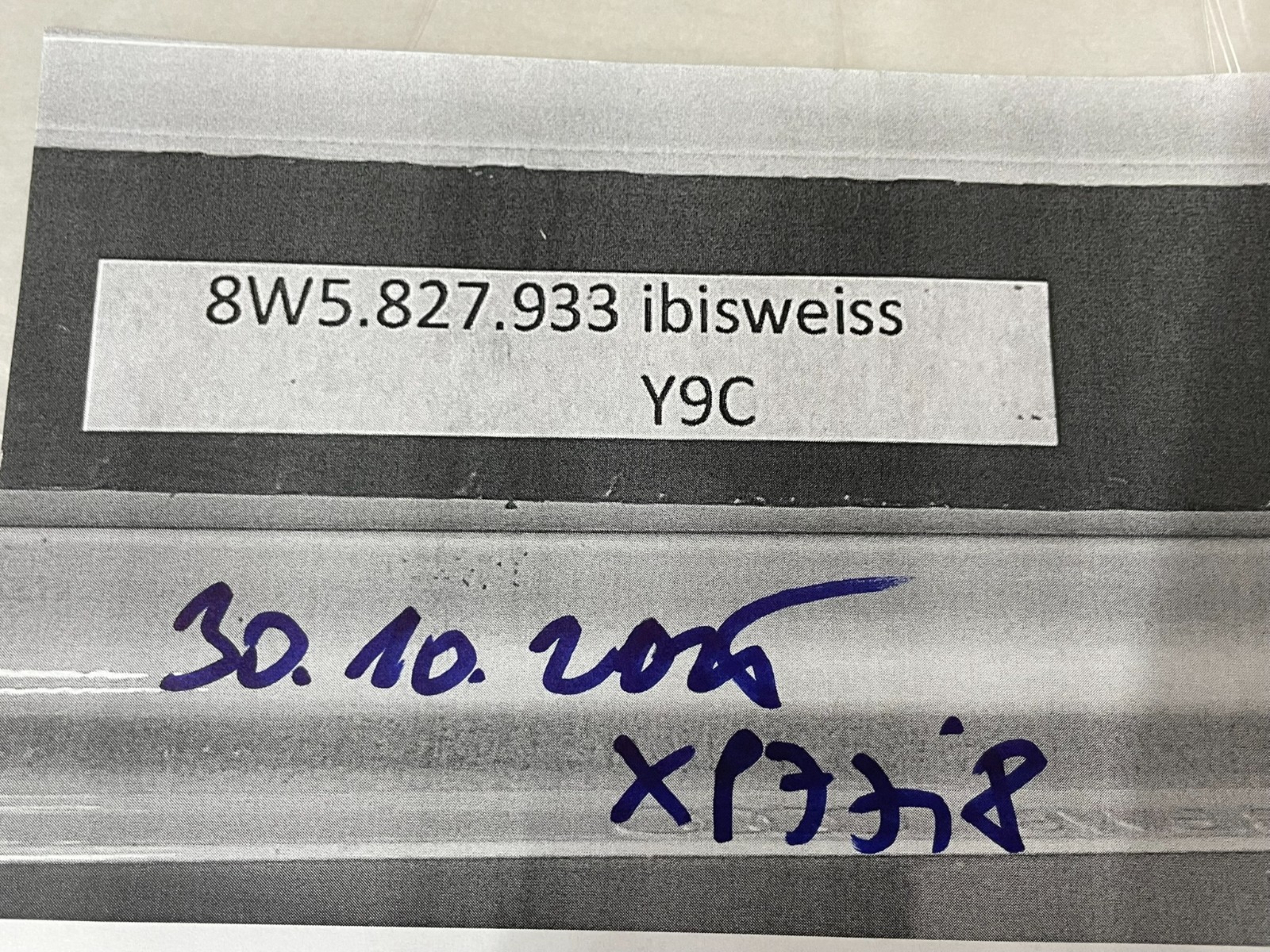 AUDI A4 S4 8W B9 HECKKLAPPE SPOILER 8W5827933C IBIS WEISS ORIG AUDI NEU ! - Obrázek 15