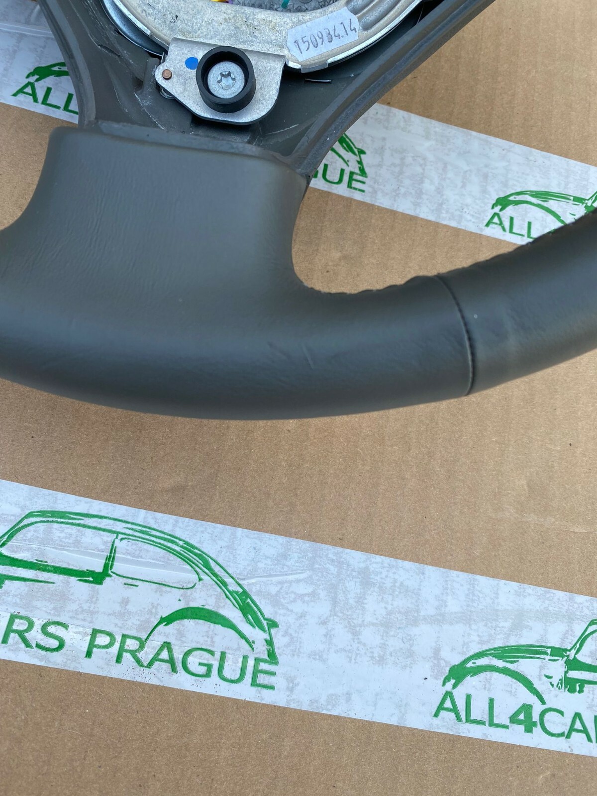 AUDI A4,A6,A8 LEDER LENKRAD SPORT 3 SPEICHEN PERFORIERT GRAU 8E0124A ORIGINAL - Obrázek 8