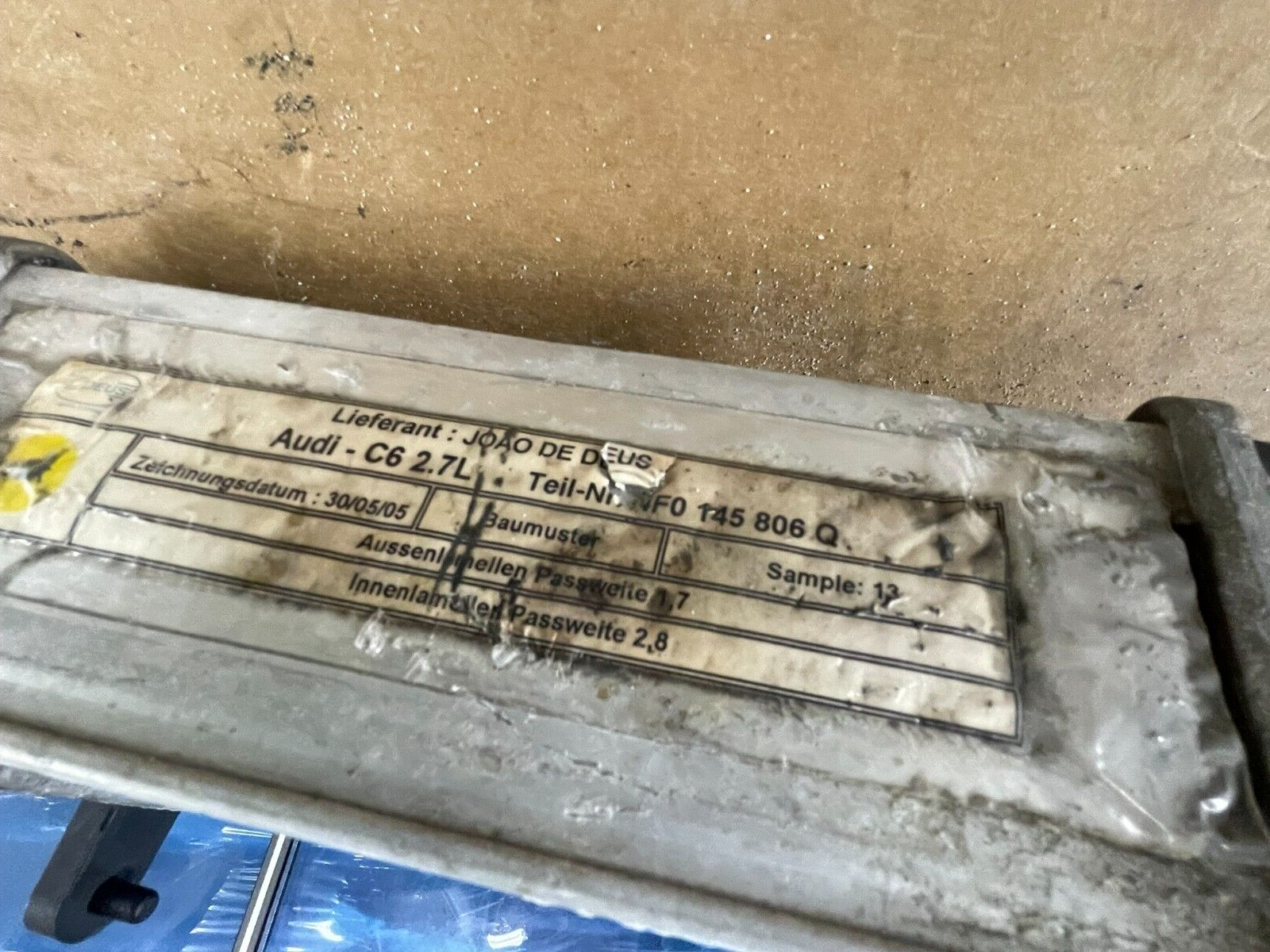 AUDI A6 2.7TDI LADELUFTKÜHLER R. 4F0145806Q = 4F0145806R = 4F0145806T TEST WAGEN - Obrázek 3