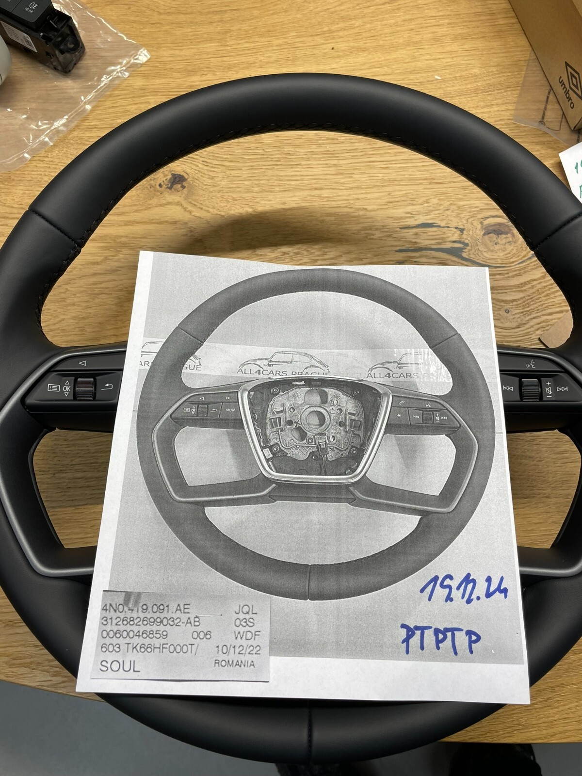 AUDI A6 A7 A8 AUDI MULTIFUNKTIONS LEDER LENKRAD SCHWARZ 4N0419091AE ORIG.NEU - Obrázek 22