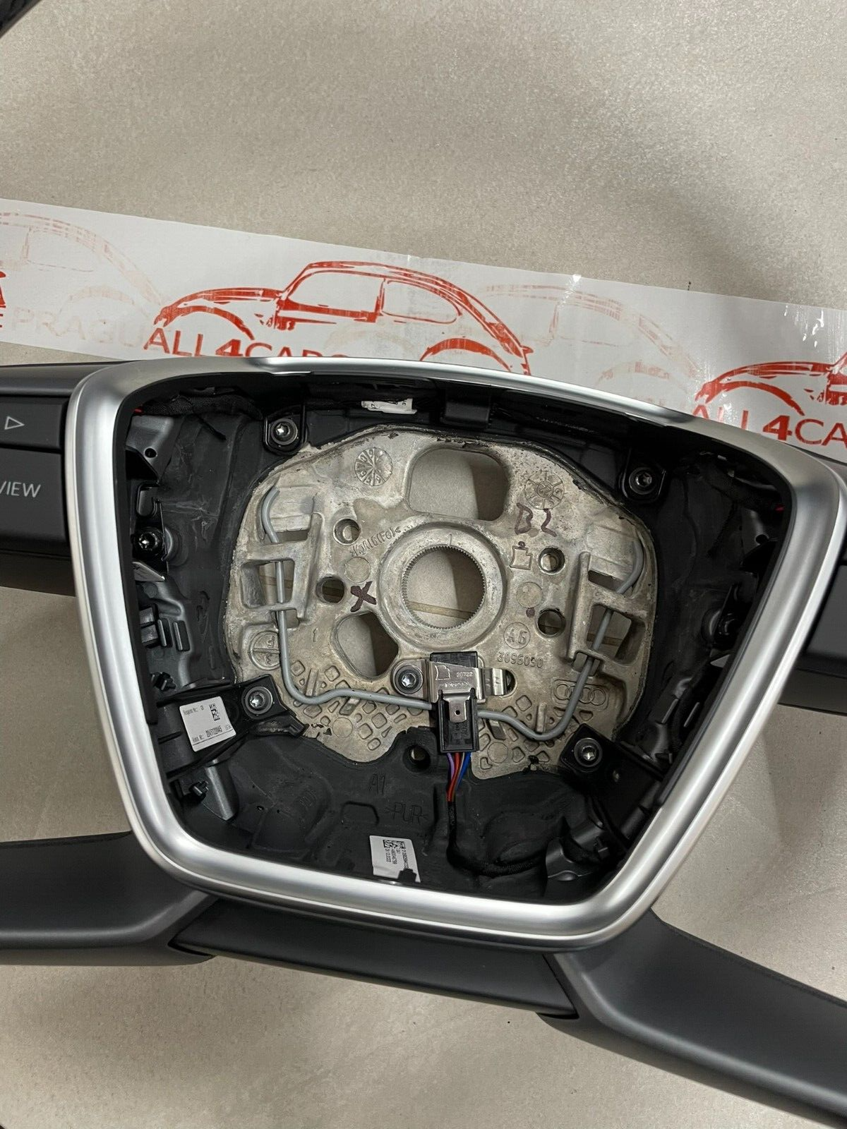 AUDI A6 A7 A8 AUDI MULTIFUNKTIONS LEDER LENKRAD SCHWARZ 4N0419091AE ORIG.NEU - Obrázek 8