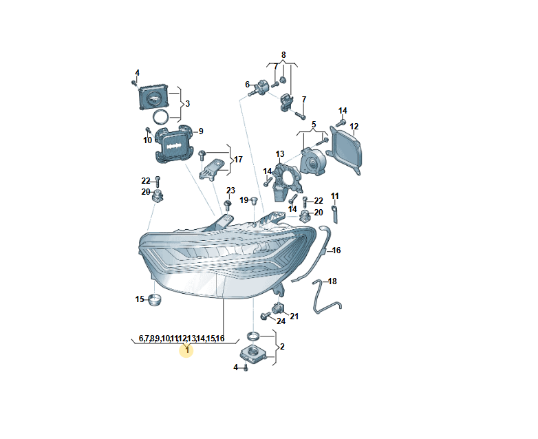 AUDI A6 C7 LINKS LED-SCHEINWERFER 4G0941033H ORIGINAL NEU!!! - Obrázek 21