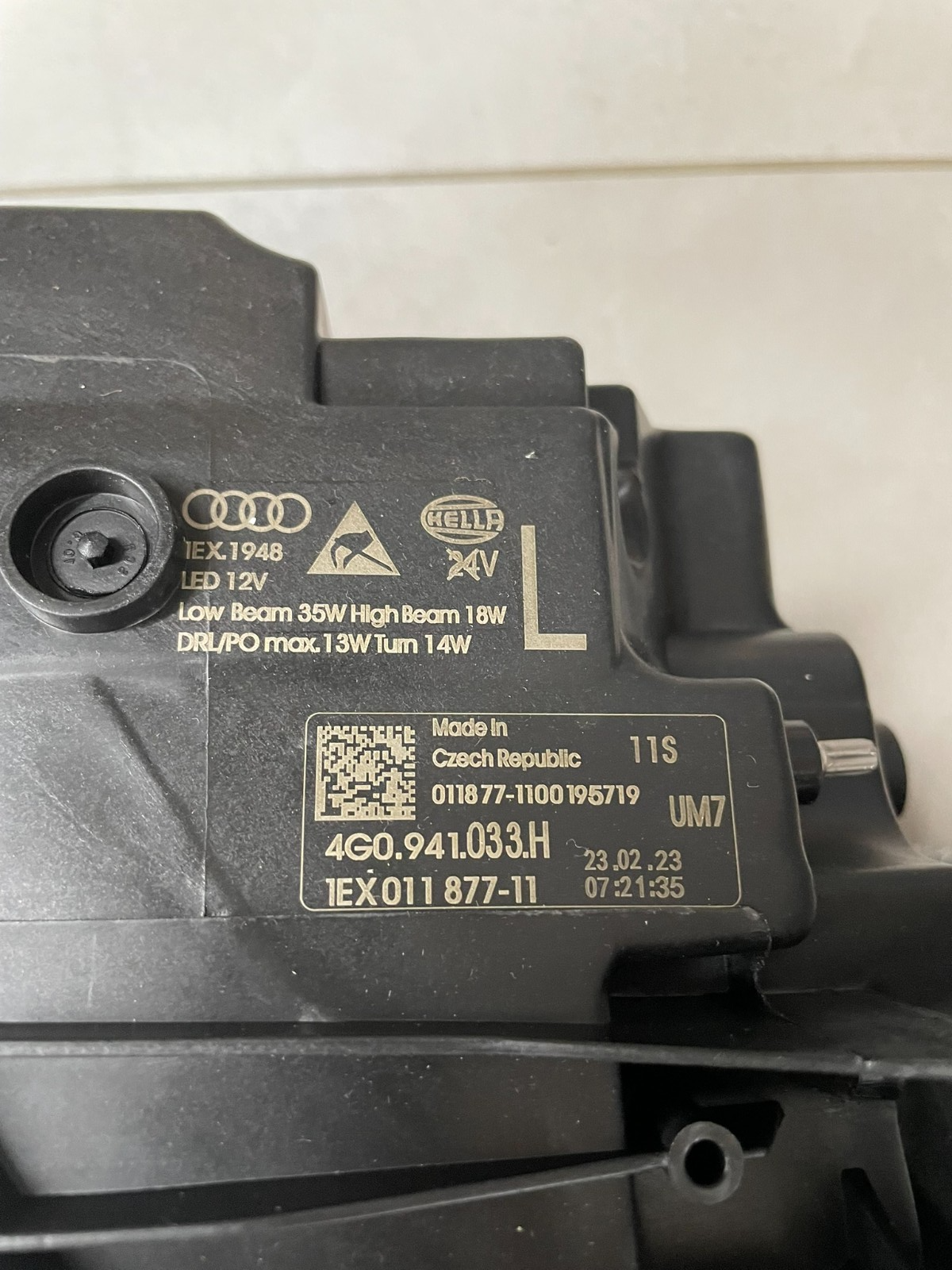 AUDI A6 C7 LINKS LED-SCHEINWERFER 4G0941033H ORIGINAL NEU!!! - Obrázek 10