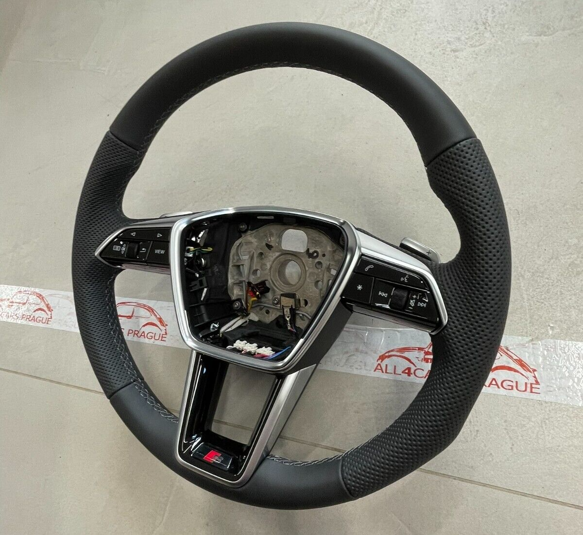 AUDI A6 S6 A7 S7 C8 4K AUDI S SPORT LEDER LENKRAD ABGEFLACHT GELOCHT BEHEIZT NEU - Obrázek 16