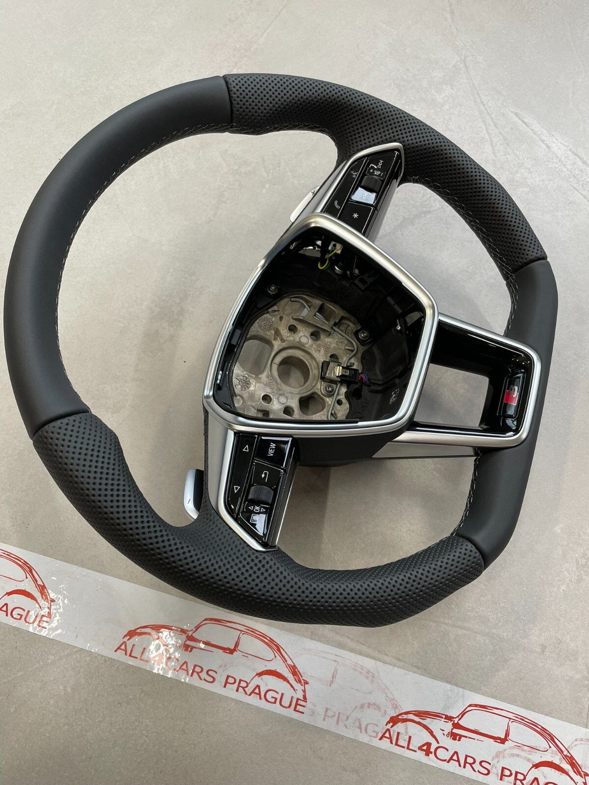 AUDI A6 S6 A7 S7 C8 4K AUDI S SPORT LEDER LENKRAD ABGEFLACHT GELOCHT FAST NEU ! - Obrázek 3