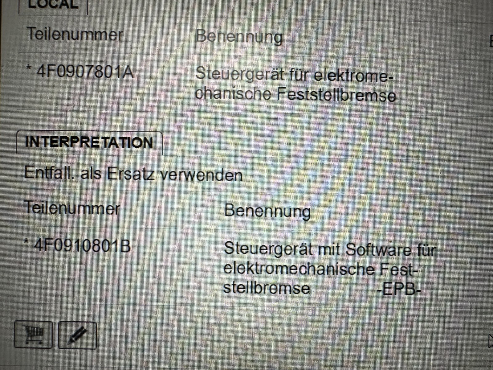 AUDI A6 STEUERGERÄT ELEKTROMECHANISCHE FESTELLBREMSE 4F0907801A B,C,D fast Neu.. - Obrázek 4
