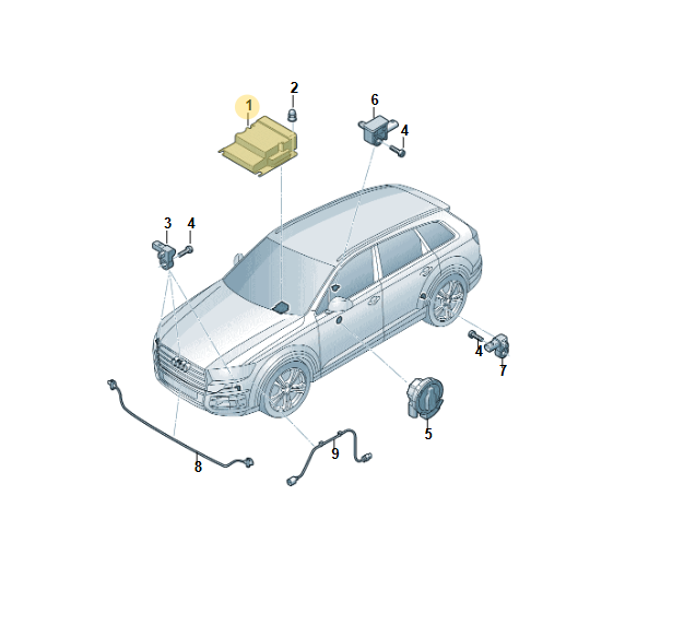 AUDI A6,A8,Q7,Q8,RSQ8, E-TRON STEUERGERÄT FÜR AIRBAG 4M0959655BG ORIGIANL NEU! - Obrázek 4