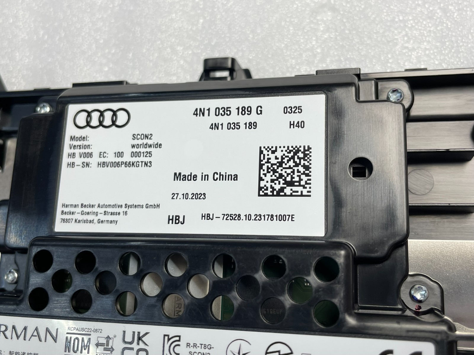 AUDI A8 D5 BEDIENEINHEIT MIT TOUCH SCREEN 4N1035189G ZENTRALE ANZEIGE ORIG. NEU! - Obrázek 4