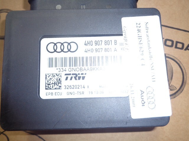 AUDI A8 STEUERGERÄT ELEKTROMECHANISCHE BREMSE 4H0907801B Fast Neu dem v Test Car - Obrázek 5