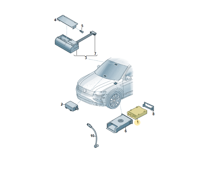 AUDI BENTLEY VW CHIPKARTENLESER FÜR STRASSENMAUTSYSTEM 4K0919813 FAST NEU ORIG - Obrázek 4