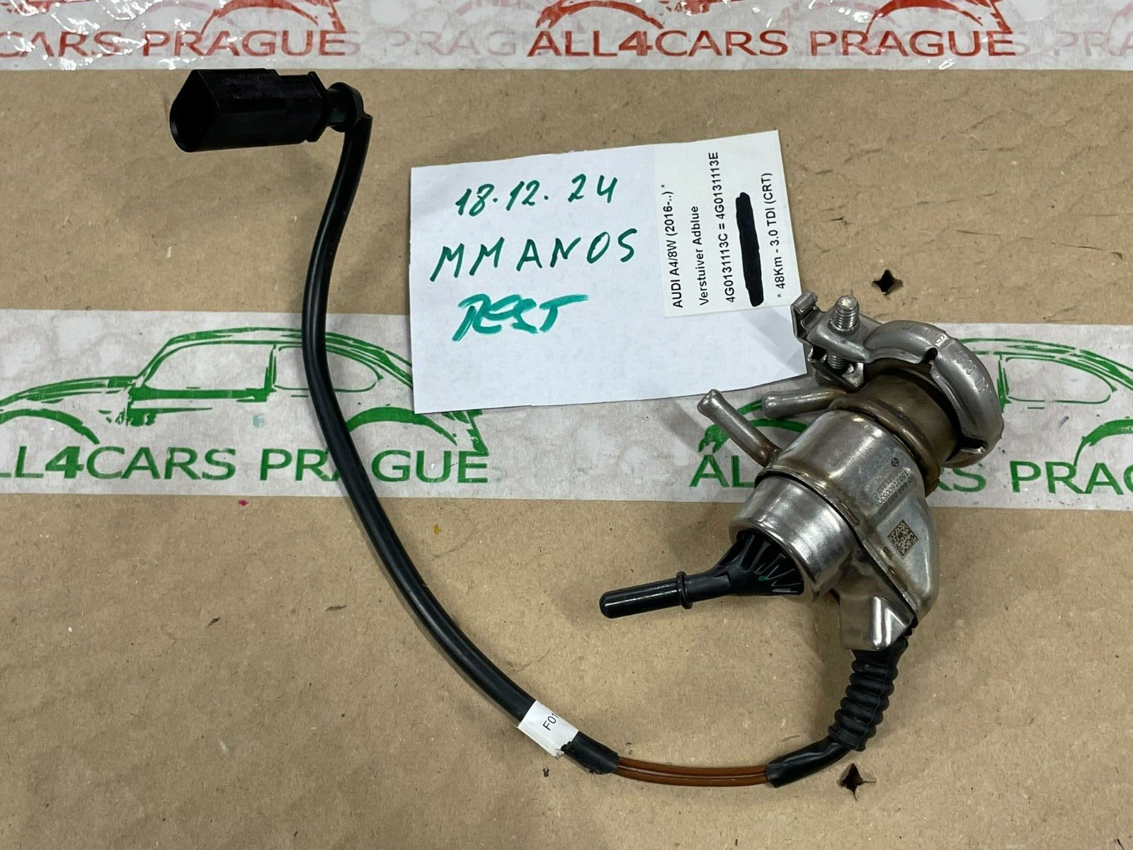 AUDI EINSPRITZVENTIL ADBLUE REDUKTIONSMITTEL 4G0131113C = 4G0131113D= 4G0131113E - Obrázek 18