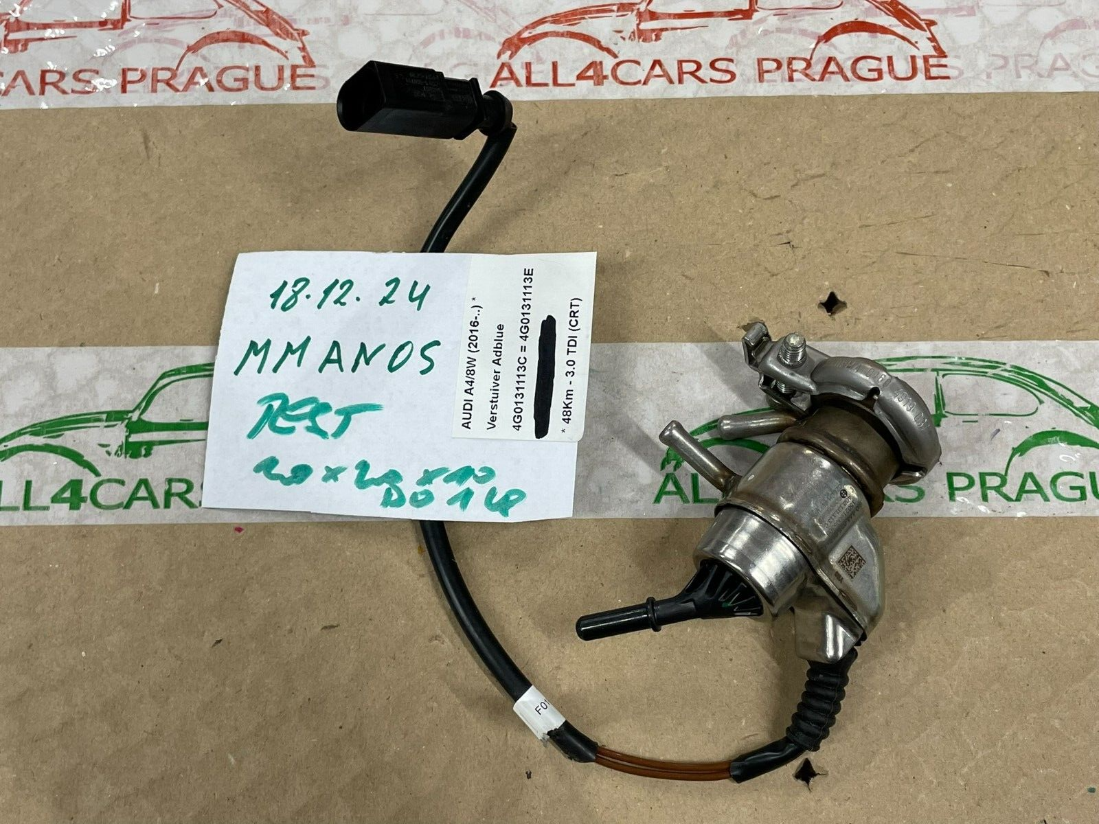 AUDI EINSPRITZVENTIL ADBLUE REDUKTIONSMITTEL 4G0131113C = 4G0131113D= 4G0131113E - Obrázek 20