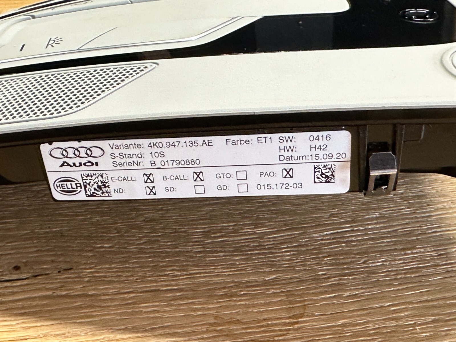AUDI INNENRAUMLEUCHTUNG DACHLAMPE FRONTKOPFLEUCHTE 4K0947135AE - Obrázek 10