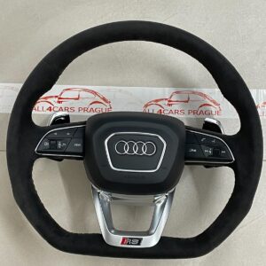 AUDI LENKRAD ALCANTARA RSQ8 4M Q8 Q7 SQ7 ABGEFLACHT WIPPEN ROTE NAHT 4M8419091AE