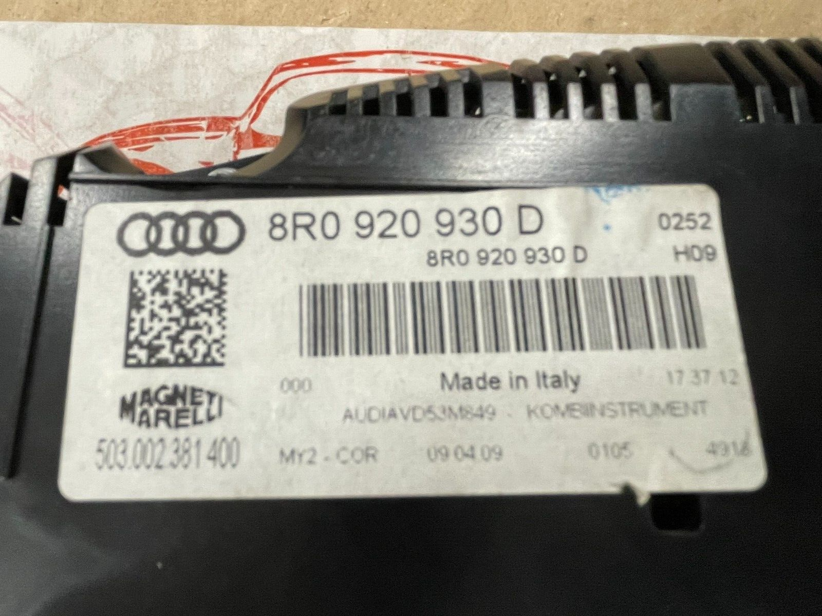 AUDI Q5 TACHO TACHOMETER KOMBIINSTRUMENT 8R0920930D TEIL IST DEMONT V TEST WAGEN - Obrázek 4