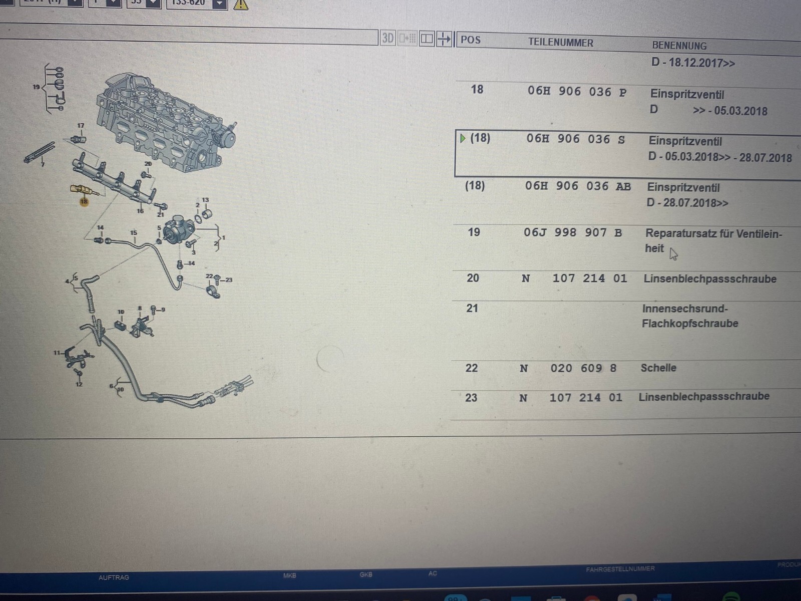 AUDI SEAT SKODA VW EINSPRITDÜSE INJEKTOR 06H906036S FÜR TFSI ORIG.NEU!!! - Obrázek 8
