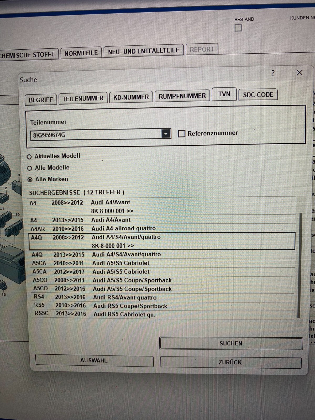 AUDI Schalter Taster ESP Einparkhilfe A4 S4 S5 A5.... 8K2959674G 8K2 959 674 G - Obrázek 13