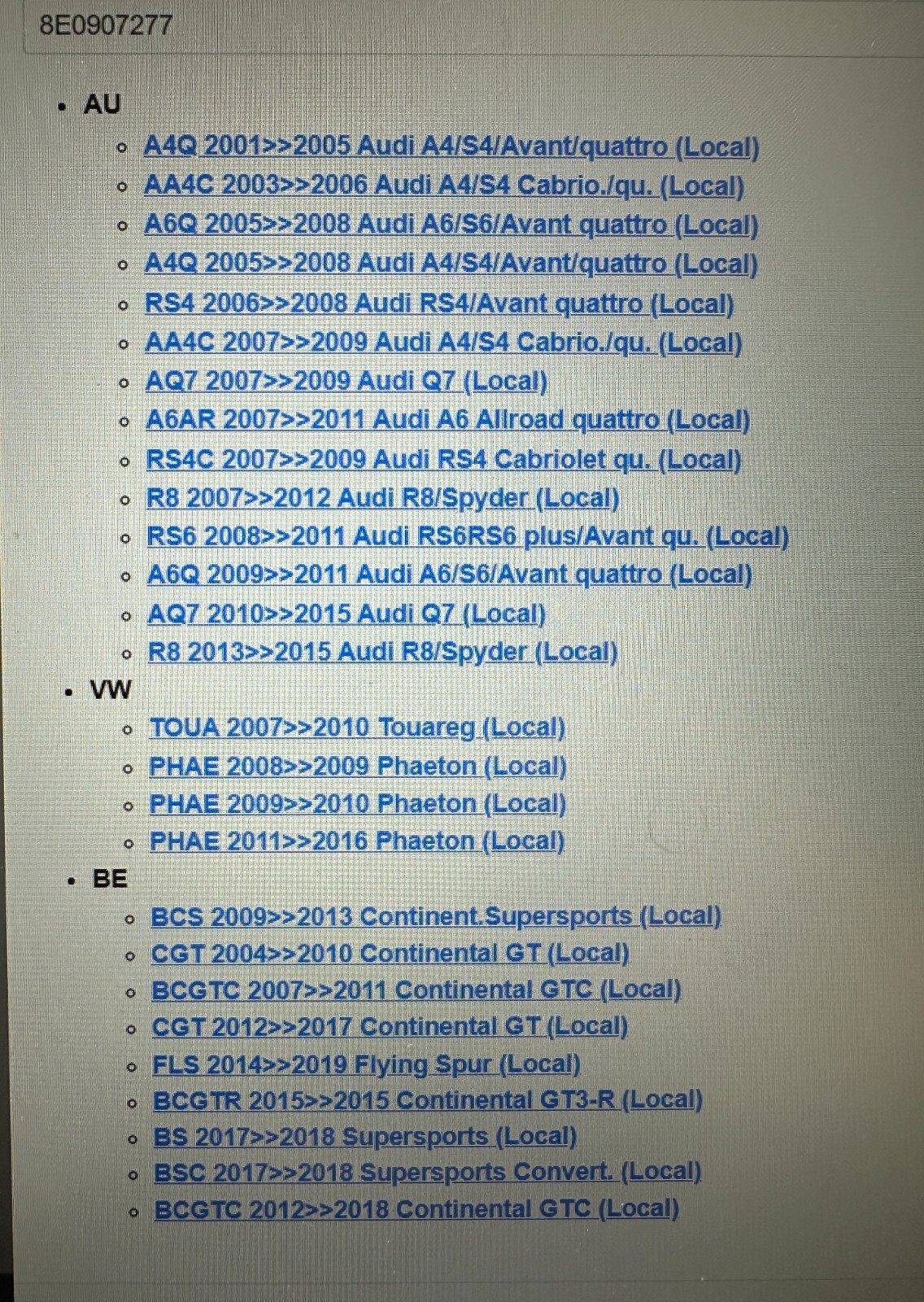 AUDI VW BENTLEY STEUERGERÄT REIFENDRUCKKONTROLLE REIFENDRUCK ANTENNE 8E0907277 - Obrázek 4