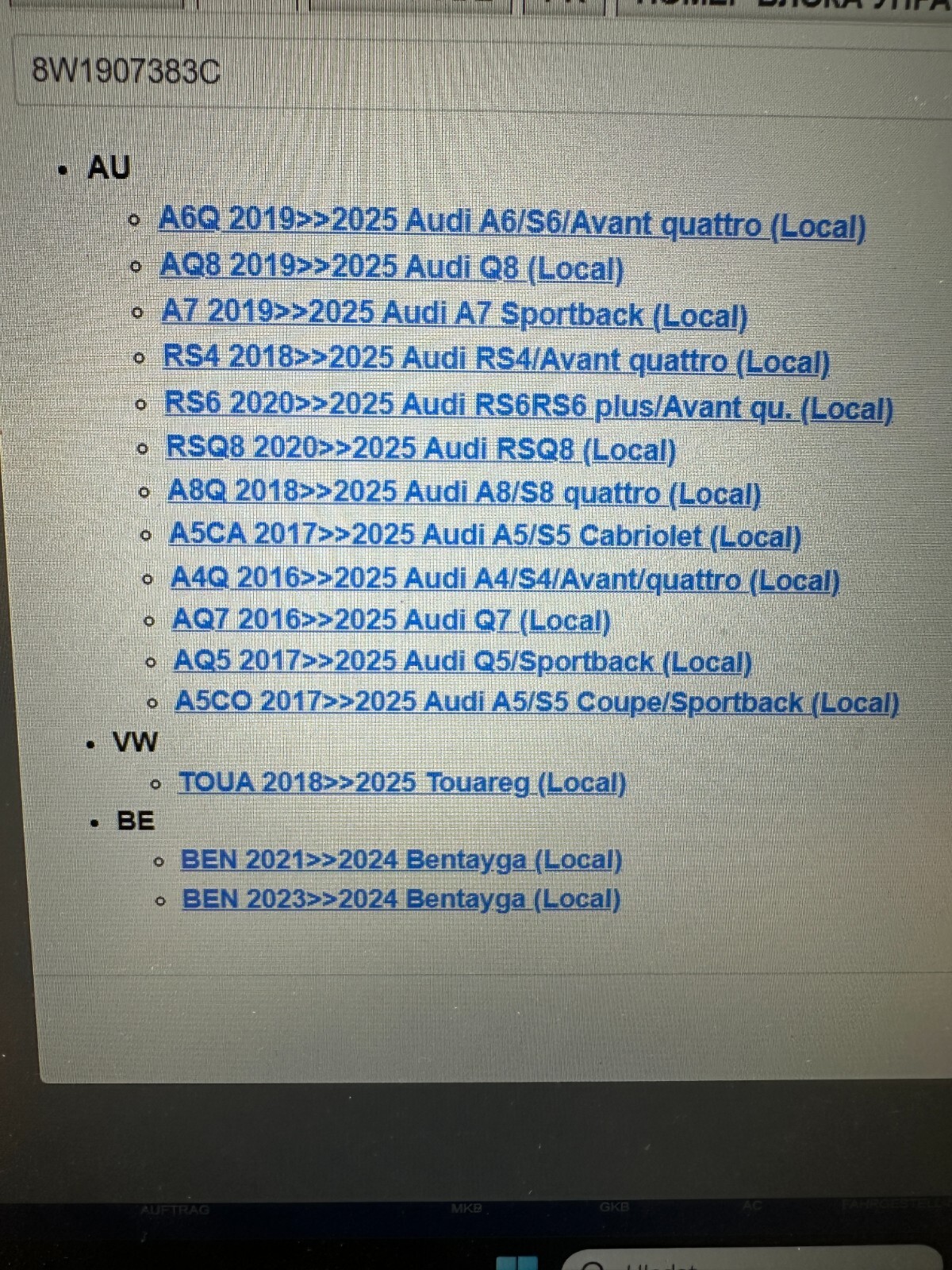 AUDI, VW TOUAREG ANHÄNGERKUPPLUNG STEUERGERÄT 8W1907383C ORIGINAL NEU!!! - Obrázek 3