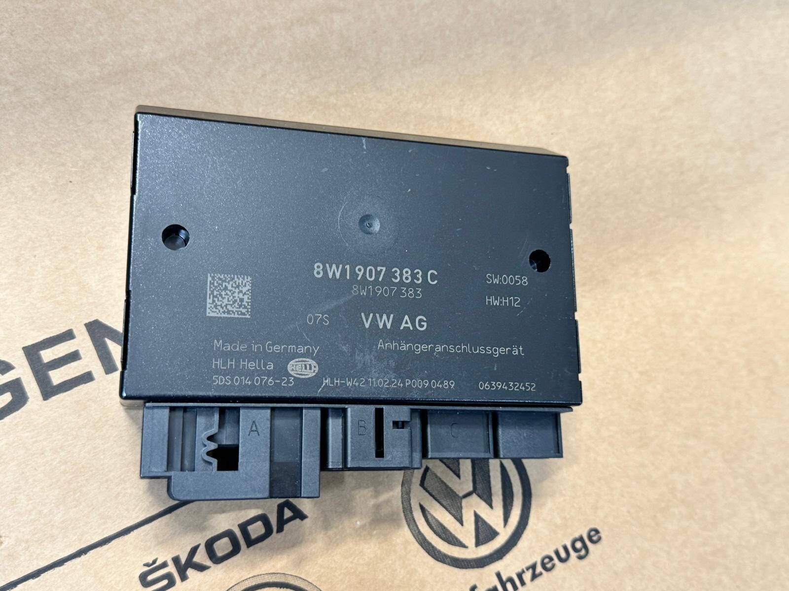 AUDI, VW TOUAREG ANHÄNGERKUPPLUNG STEUERGERÄT 8W1907383C ORIGINAL NEU!!! - Obrázek 10