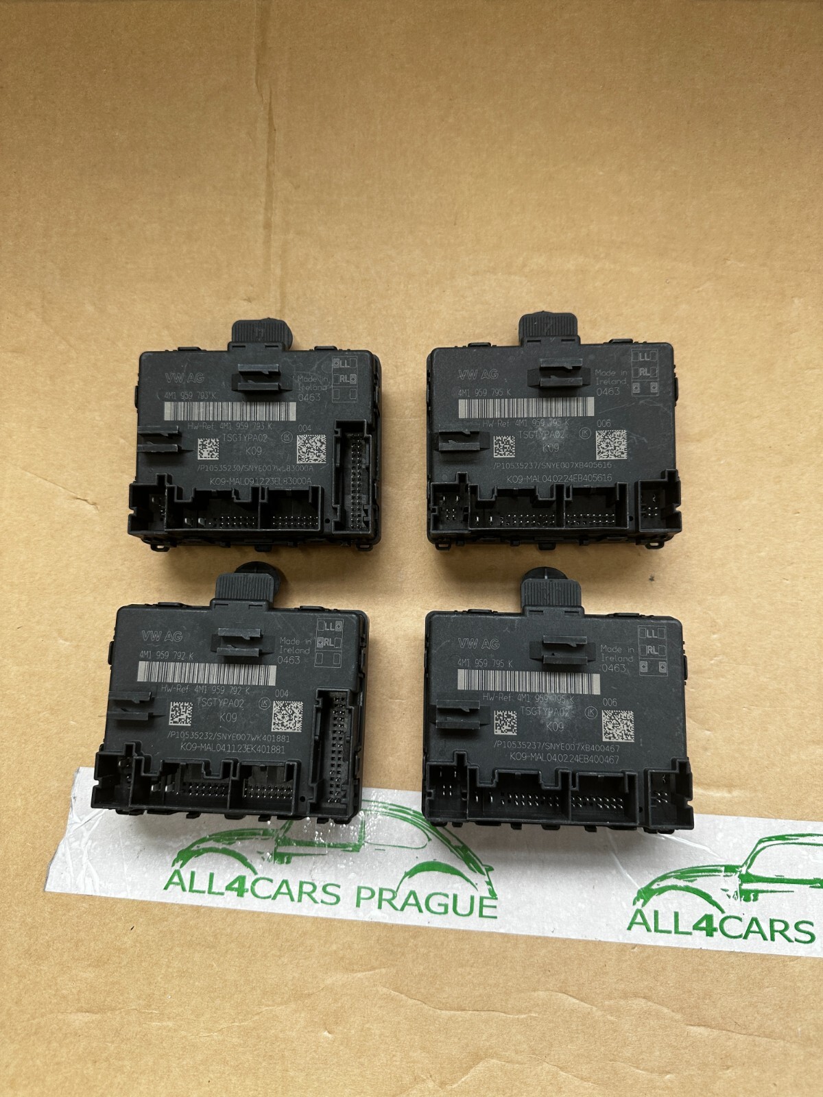 AUDI VW TÜRSTEUERGERÄT SATZ 4M1959792K 4M1959793K 4M1959795K 4M1959795K NEU ORIG - Obrázek 11